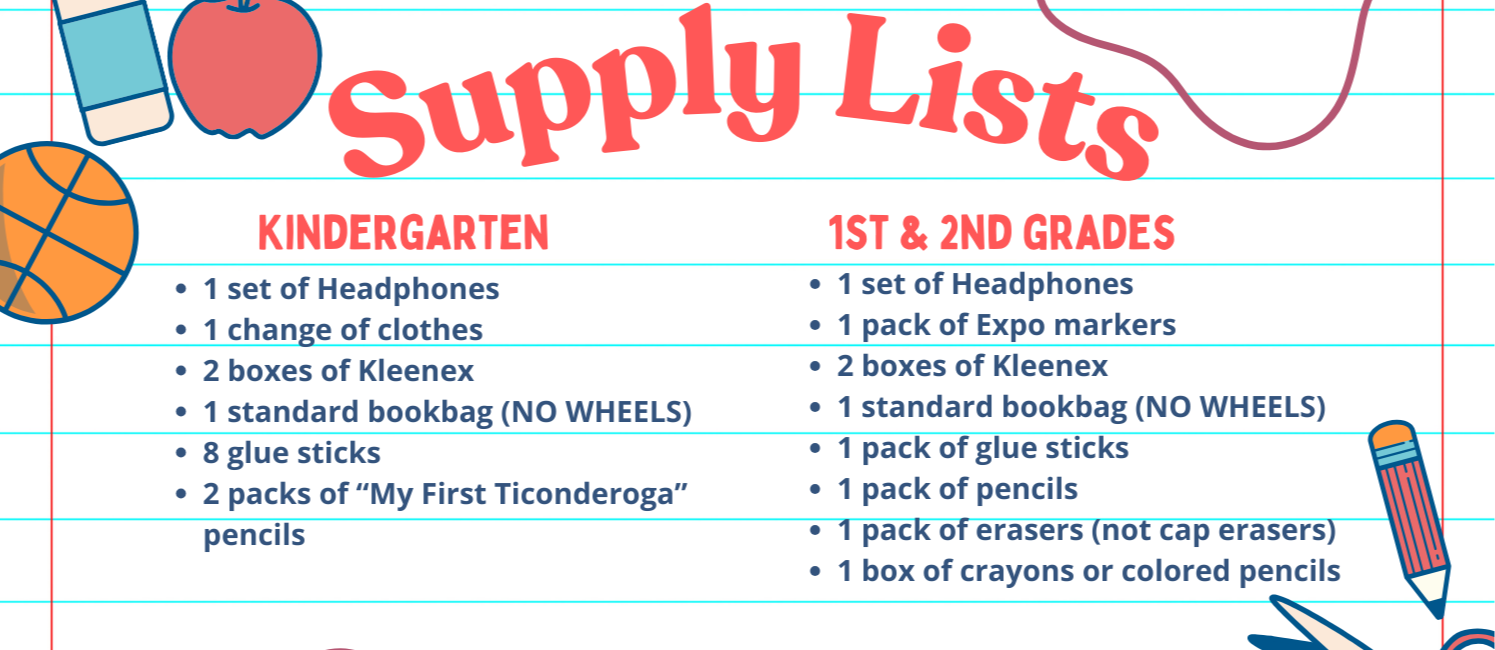 SUPPLY LISTS