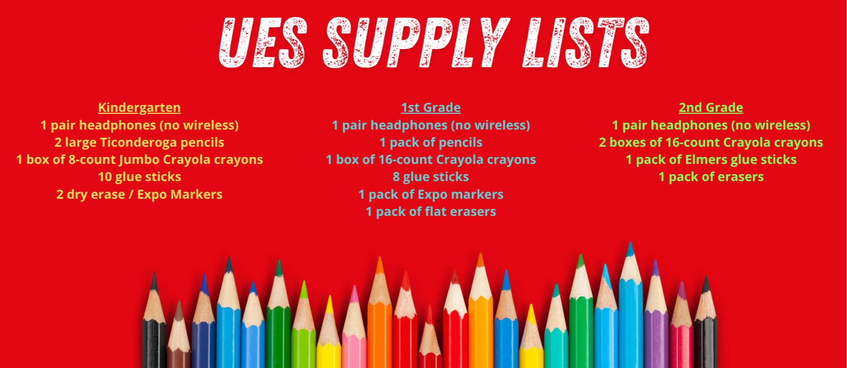 Supply Lists