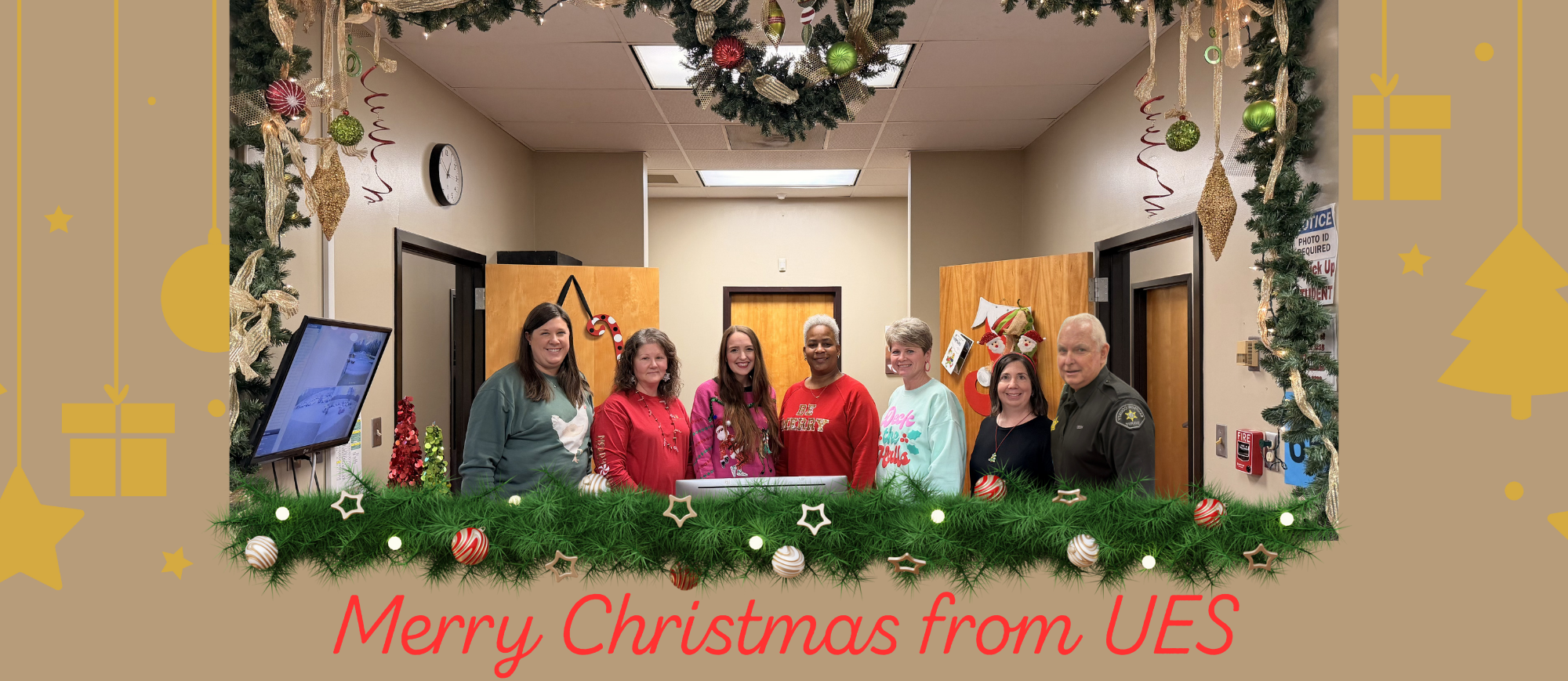 UES admin Christmas photo