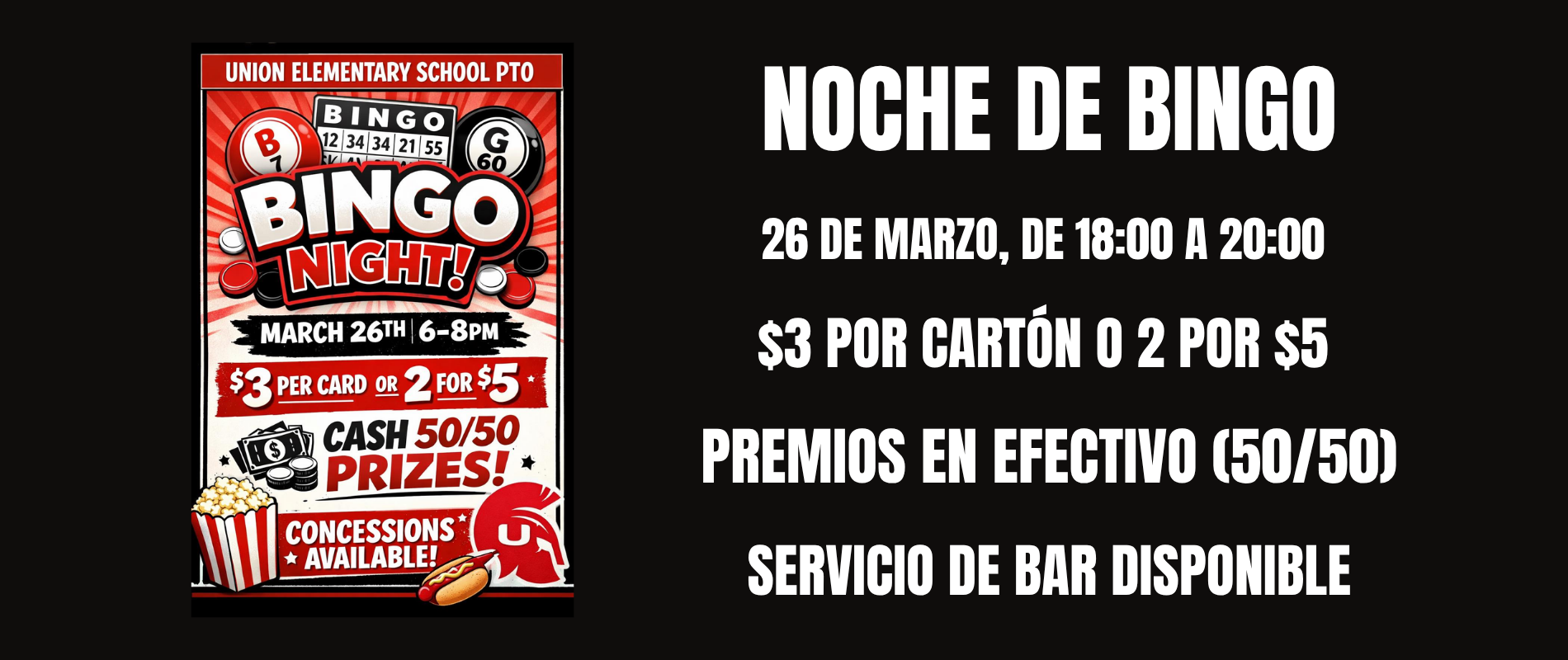 Bingo night March 26