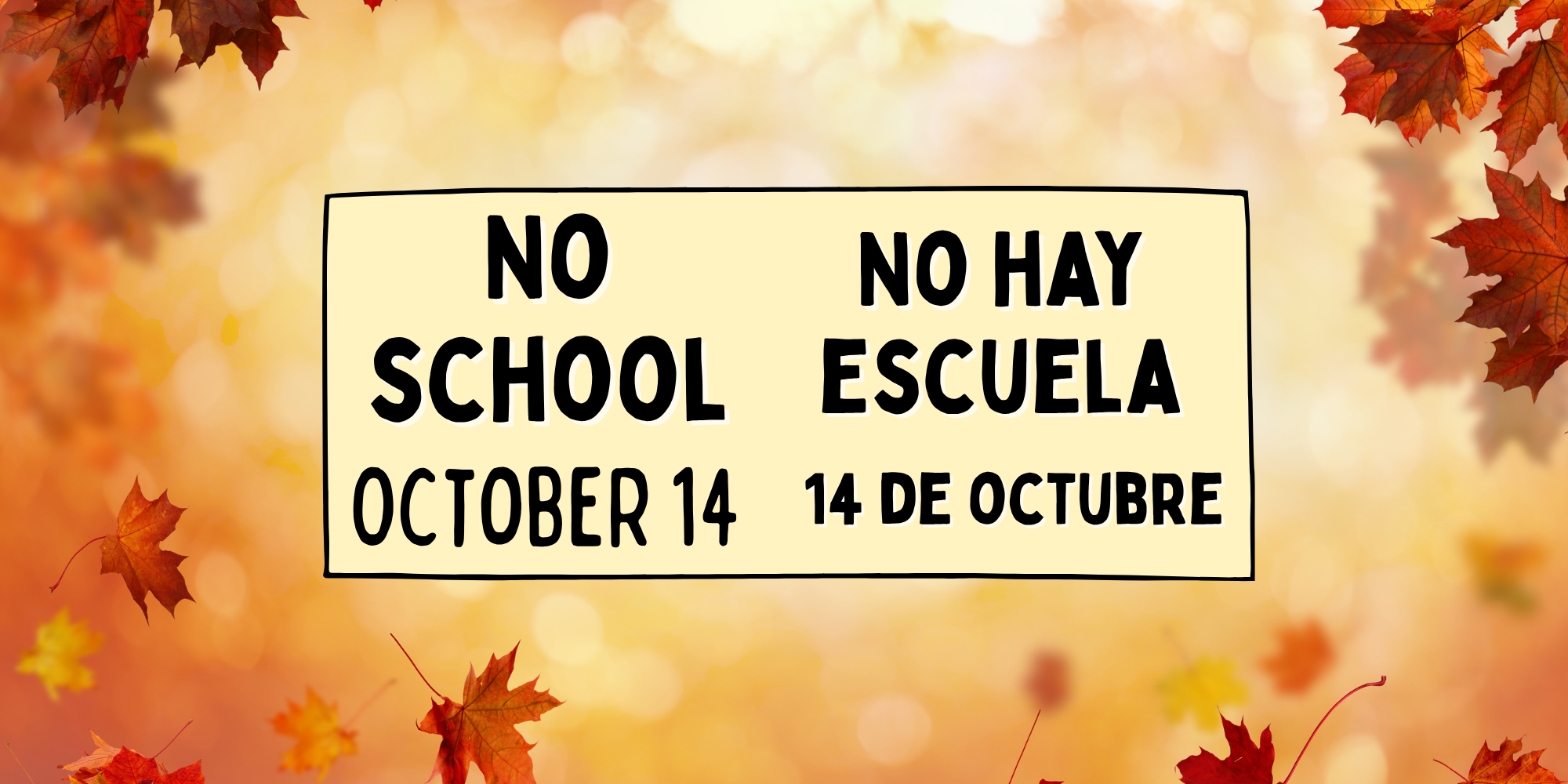 No school October 14