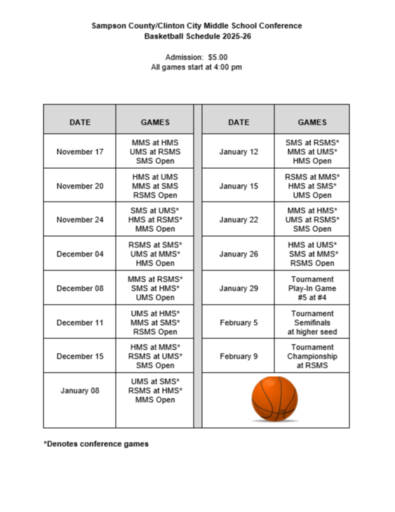 Schedule