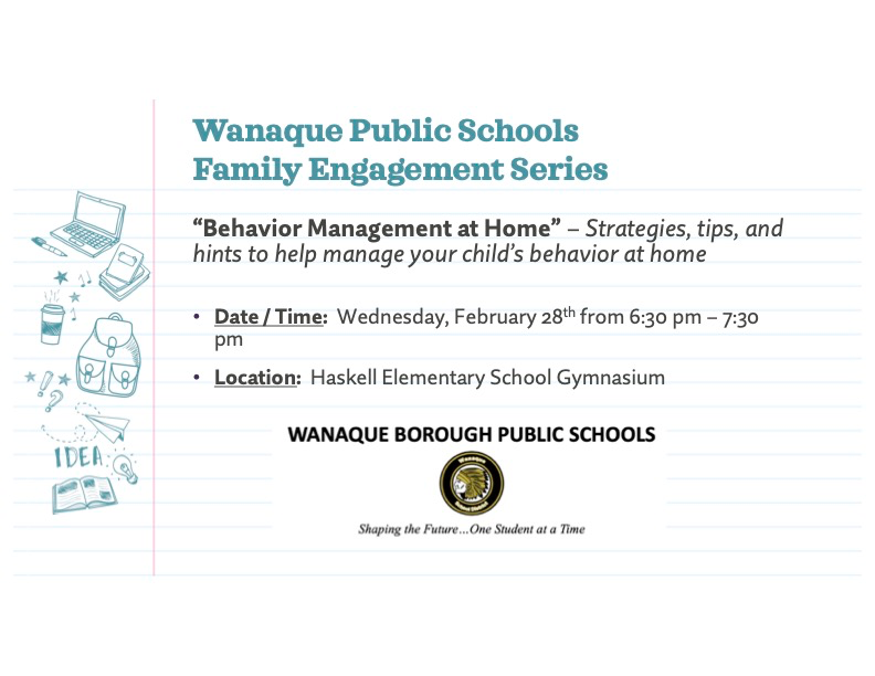 Family Engagement Series Wanaque School District