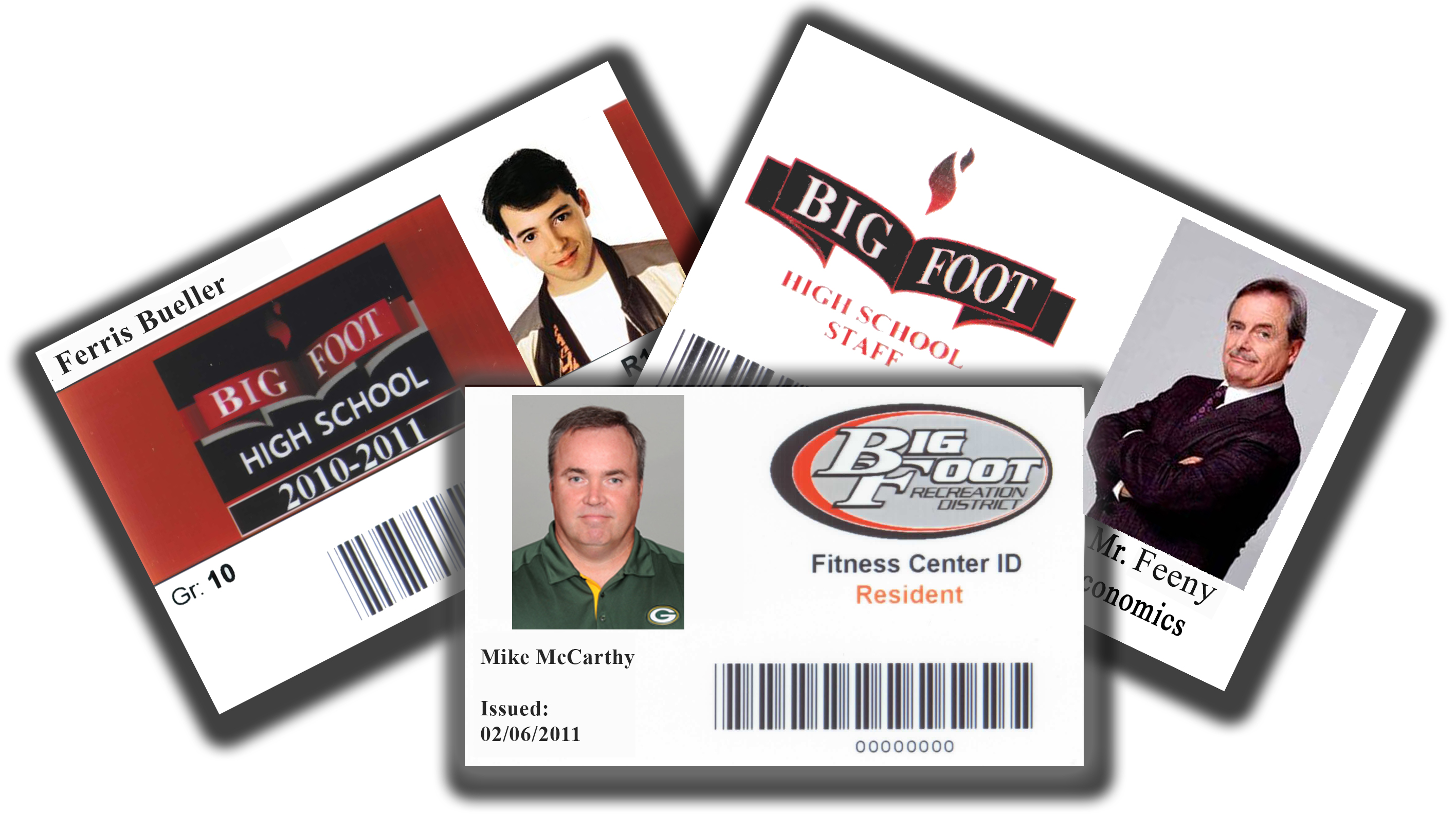 Fitness Center membership cards