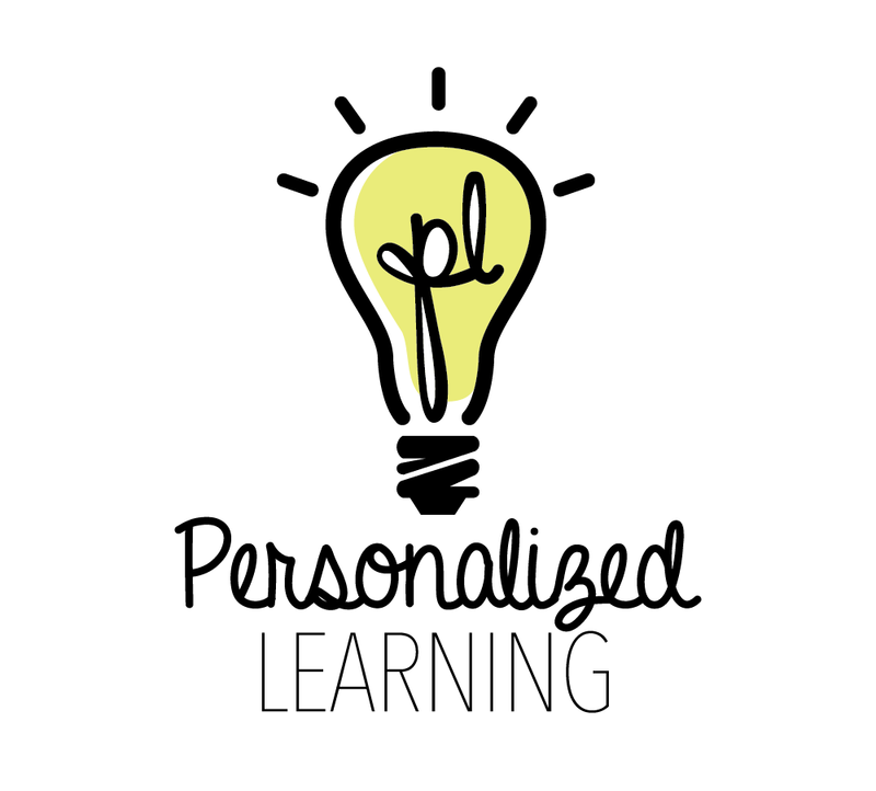 PERSONALIZED LEARNING LIGHTBULB GRAPHIC