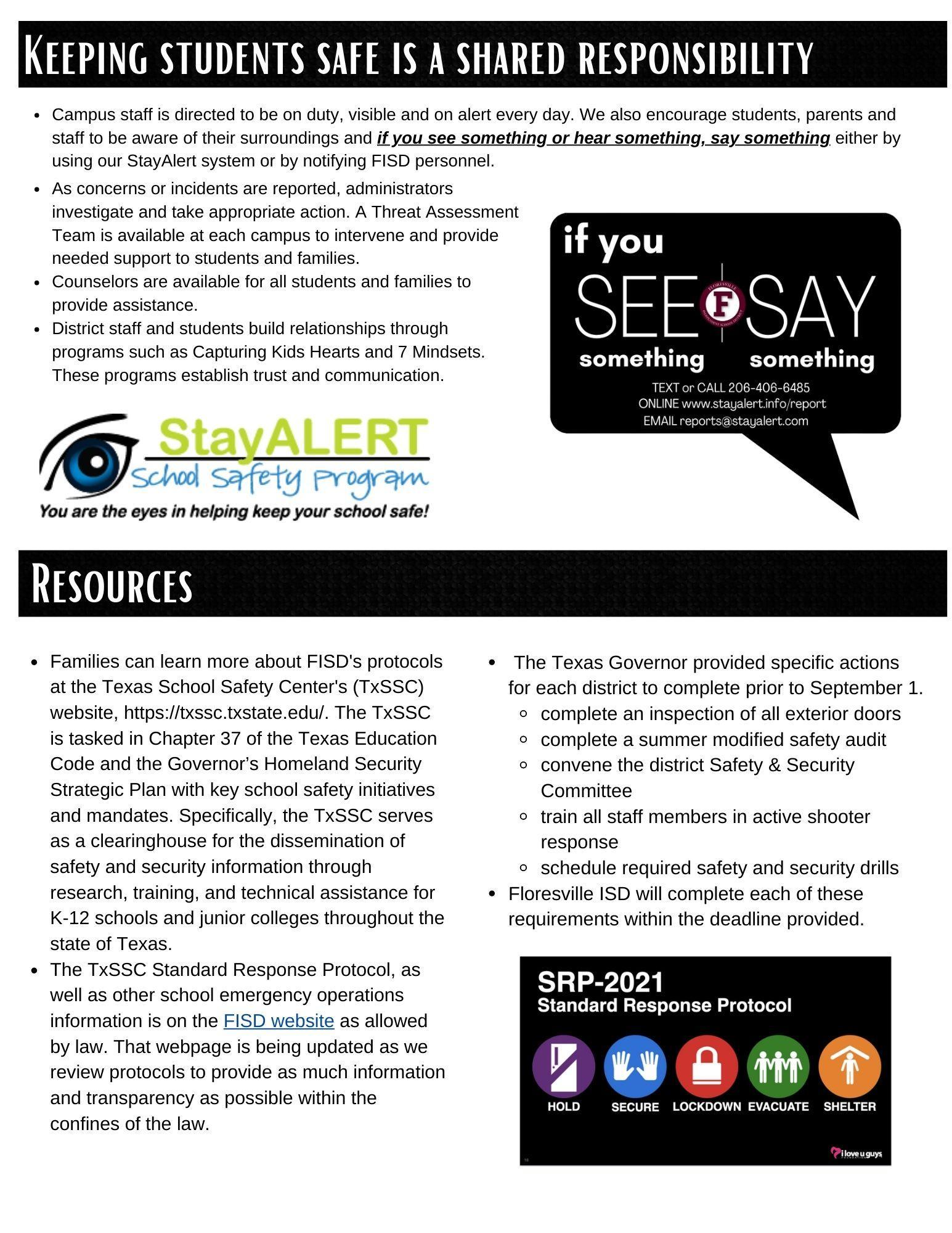 Overview of FISD Safety Measures