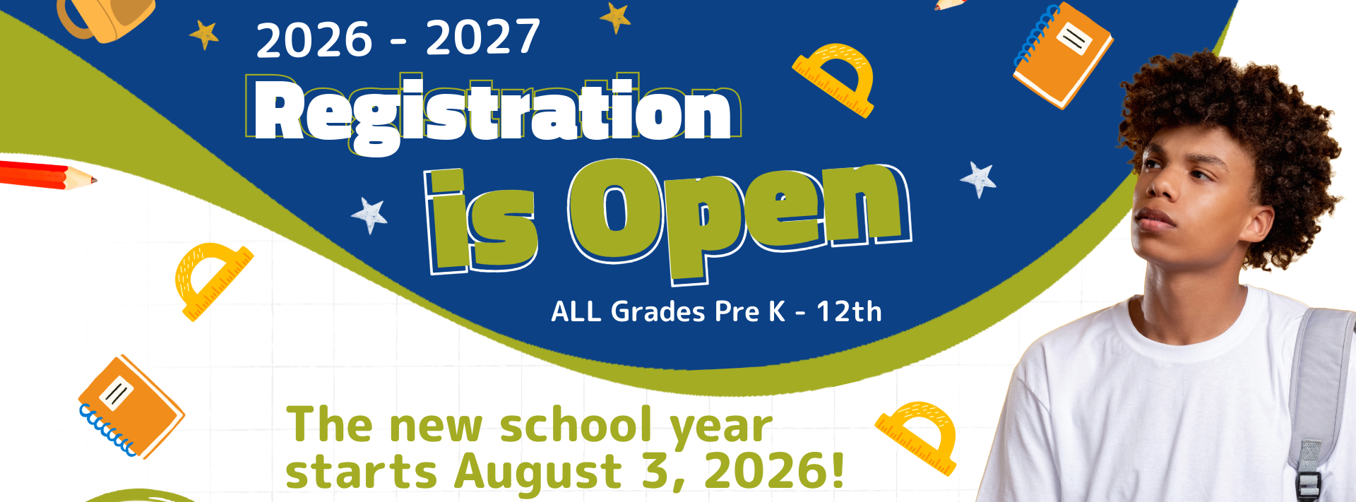 Registration for the 26-27 school year is now open! Register online at: https://tinyurl.com/CCSDregister2026