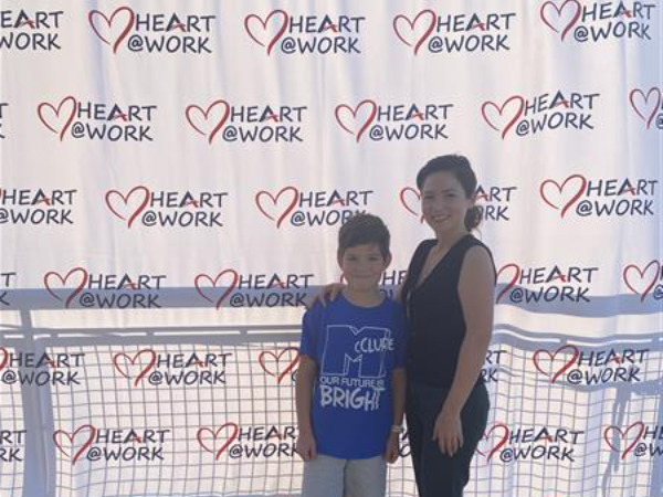Pictures of staff and students at Heart@Work Events
