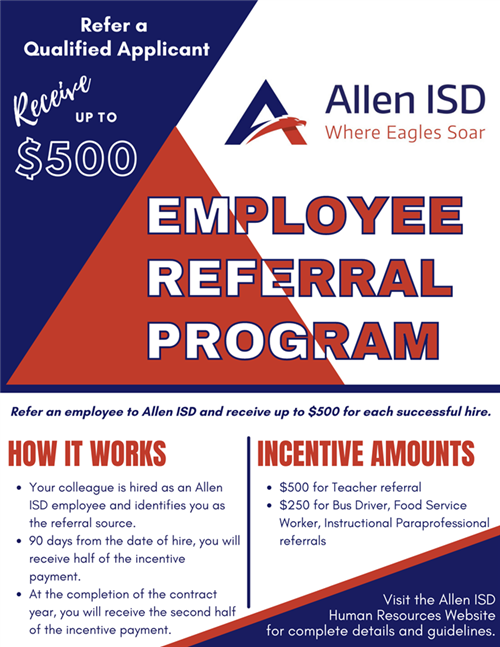 Employee Referral Program Allen ISD