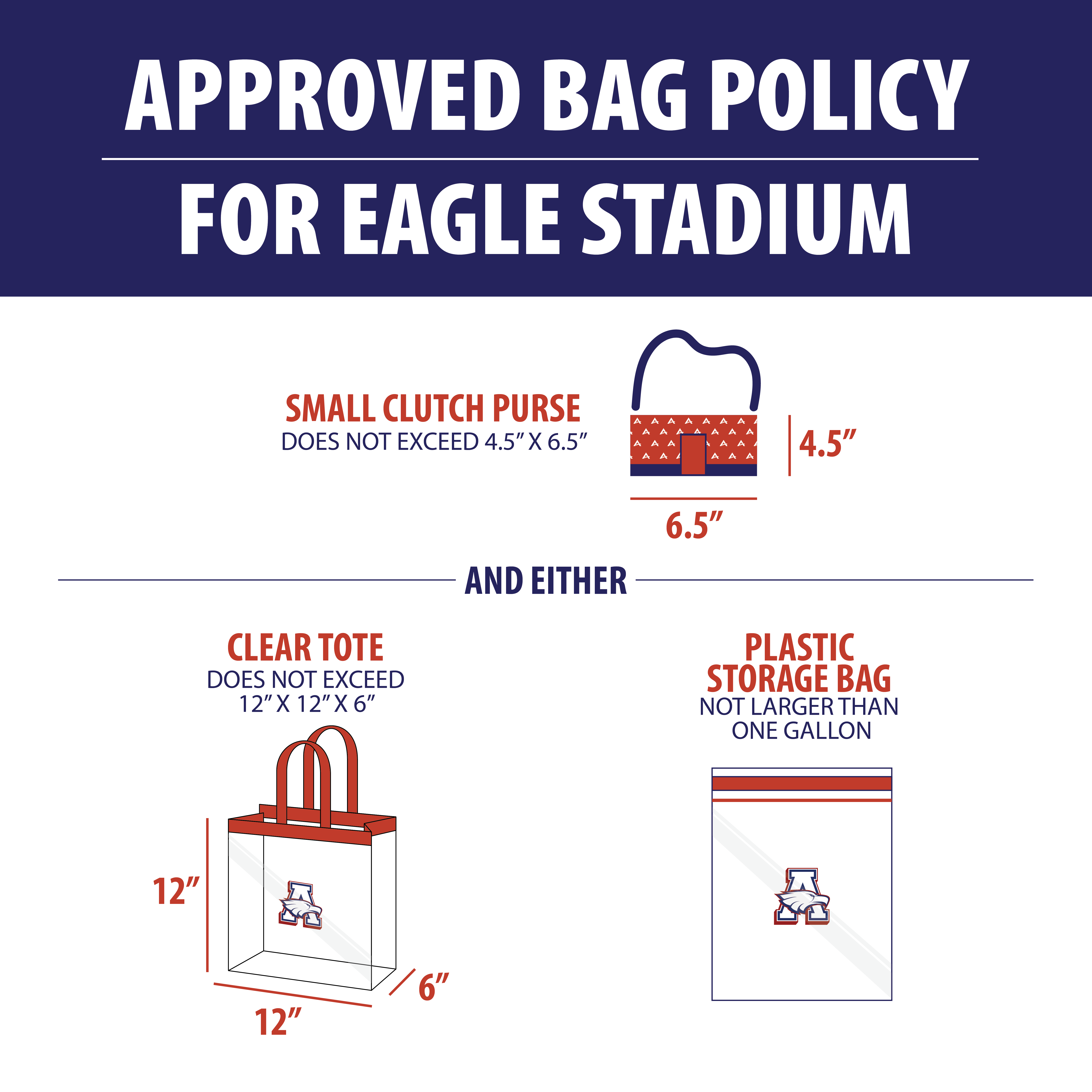 Clear Bag Policy for AHHS Athletic Facilities - Alamo Heights