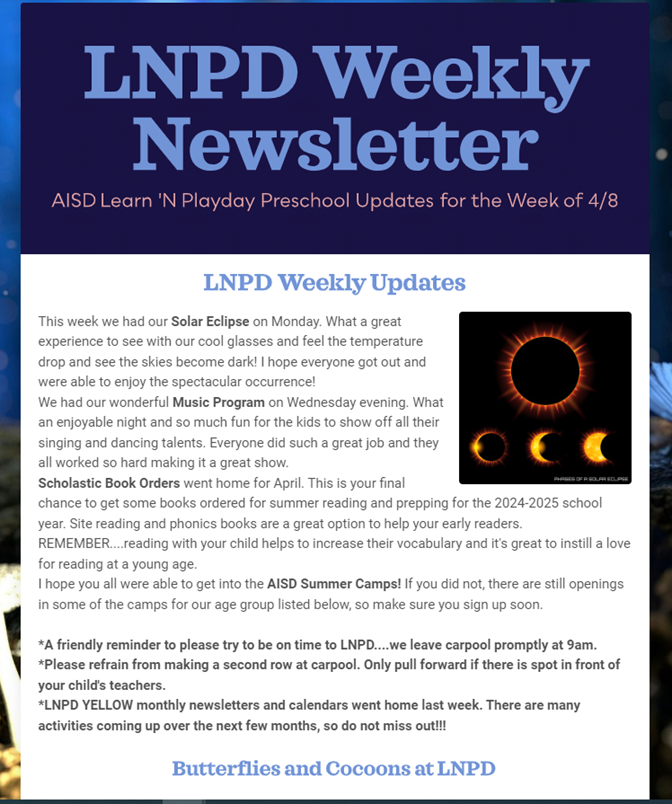 LNPD Newsletter 4-10-24