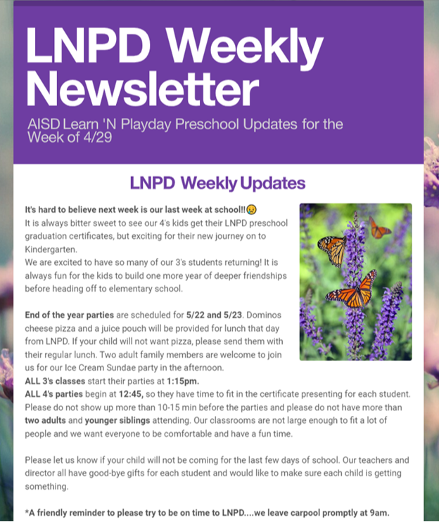 LNPD Newsletter 5-13-24