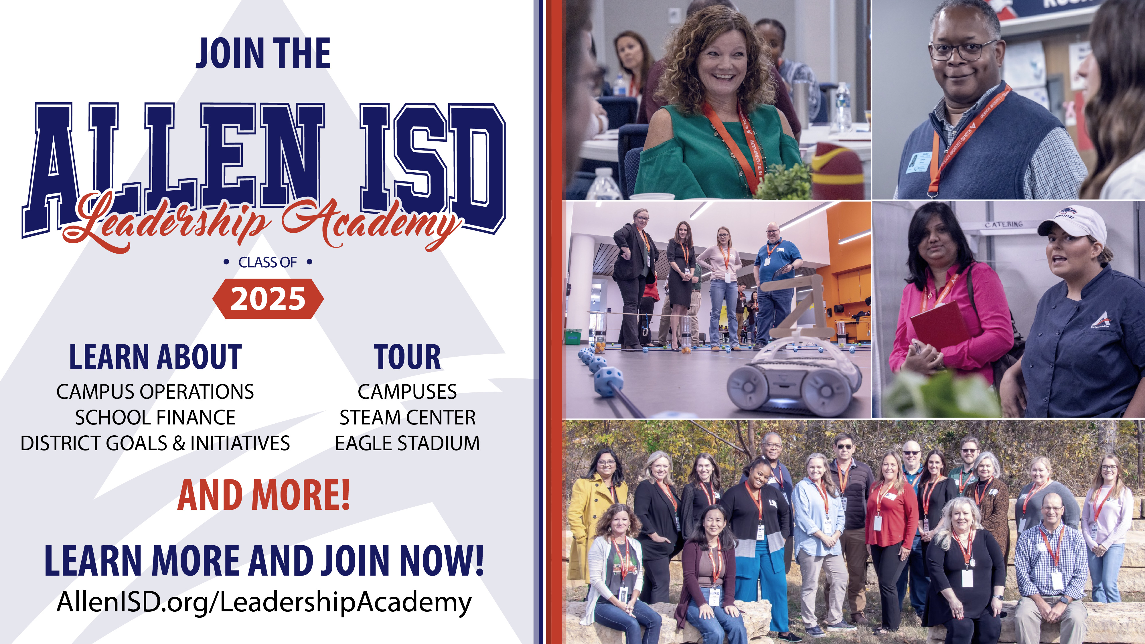 Advertisement for the Allen ISD Leadership Academy