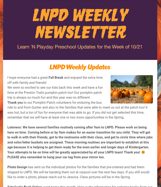 LNPD Newsletter 10-21-2024