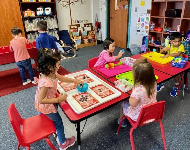 Kids in learning centers