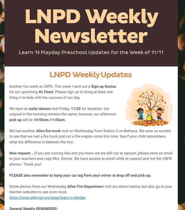 LNPD Newsletter 11-11-2024