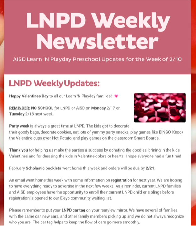 LNPD Newsletter 2-10-2025