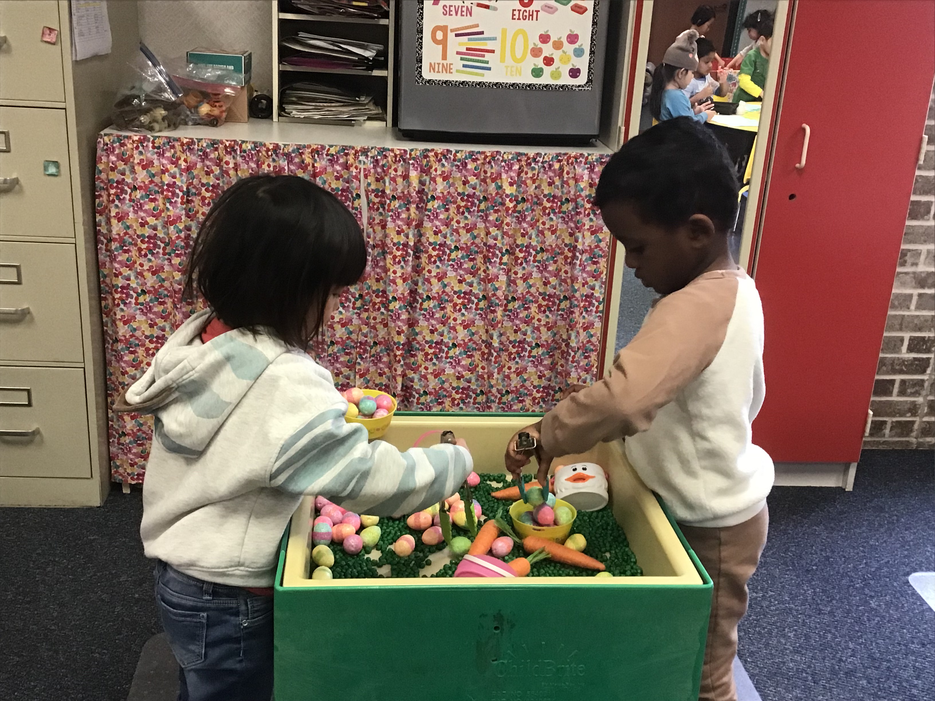 kids playing in centers