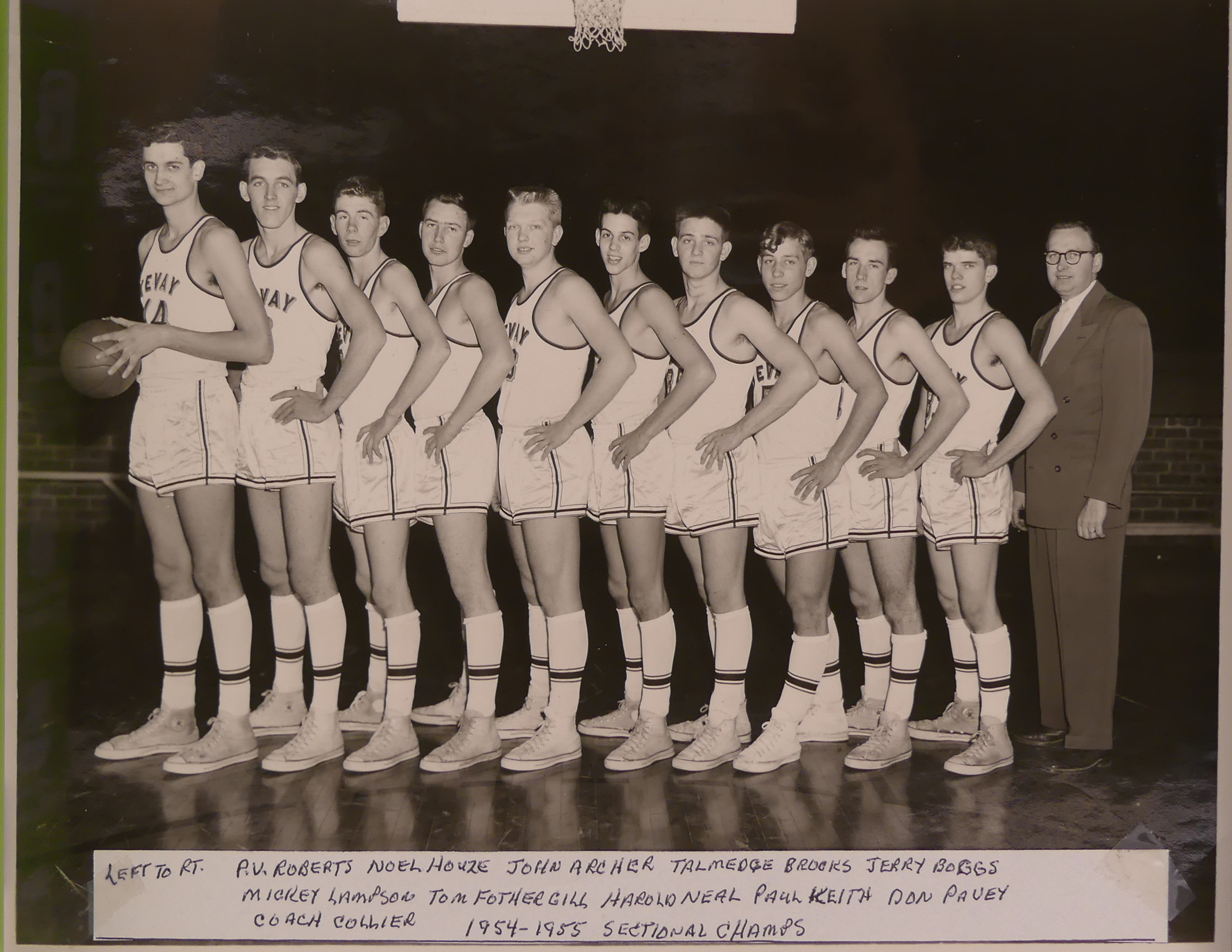 VHS 1954-55 Sectional Champs