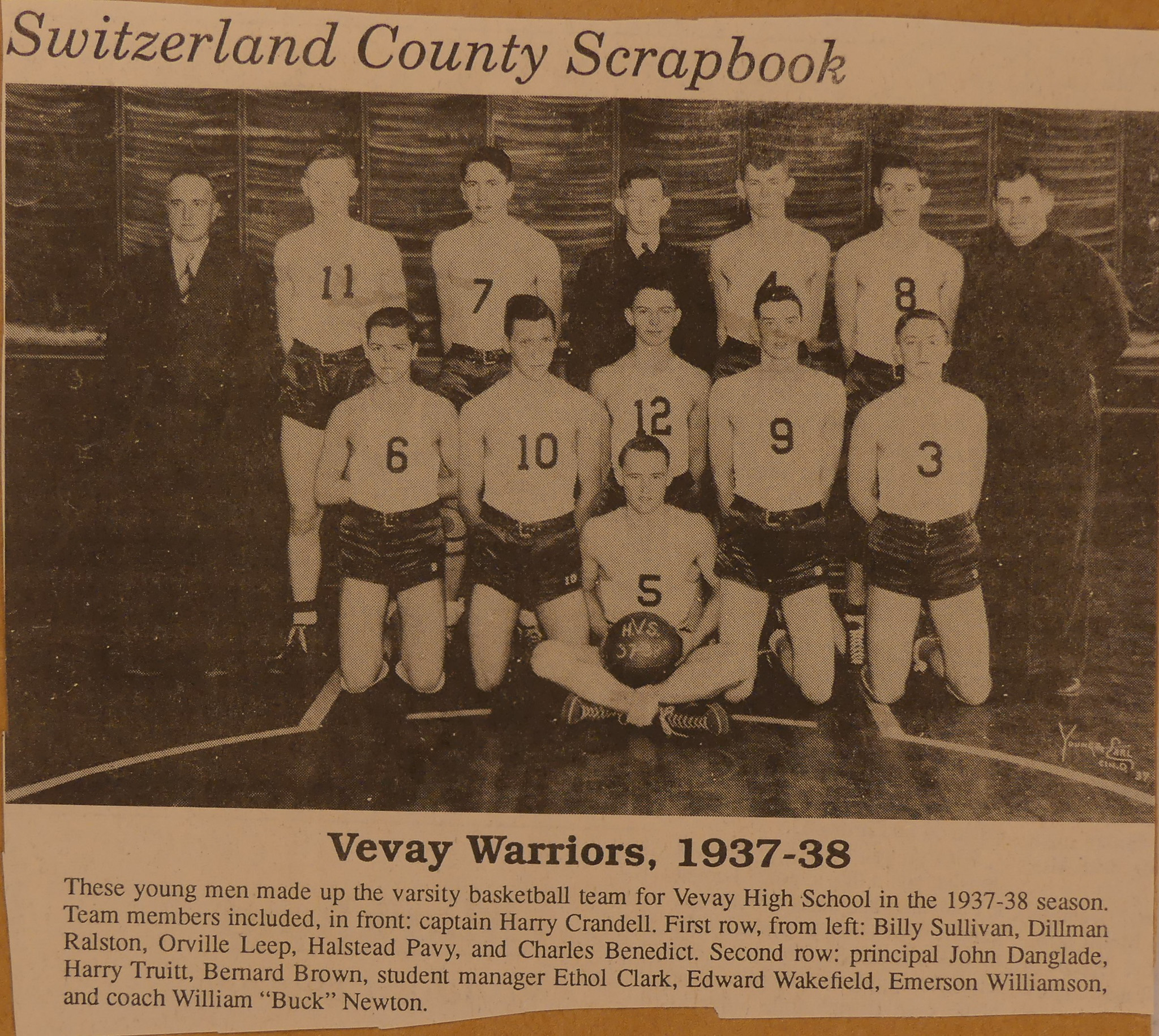 VHS 1937-38 Boys Basketball