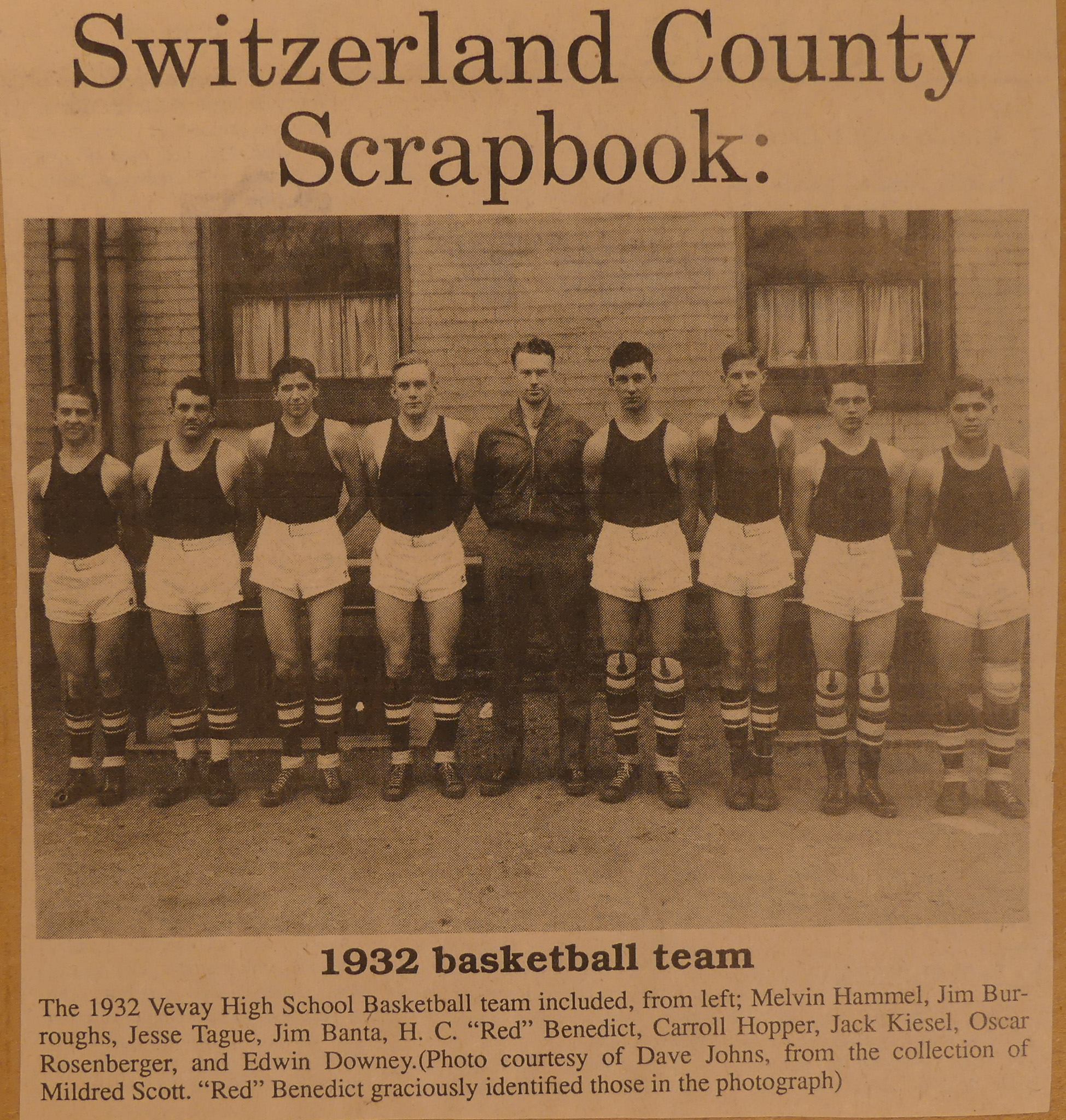 VHS 1932 Boys Basketball