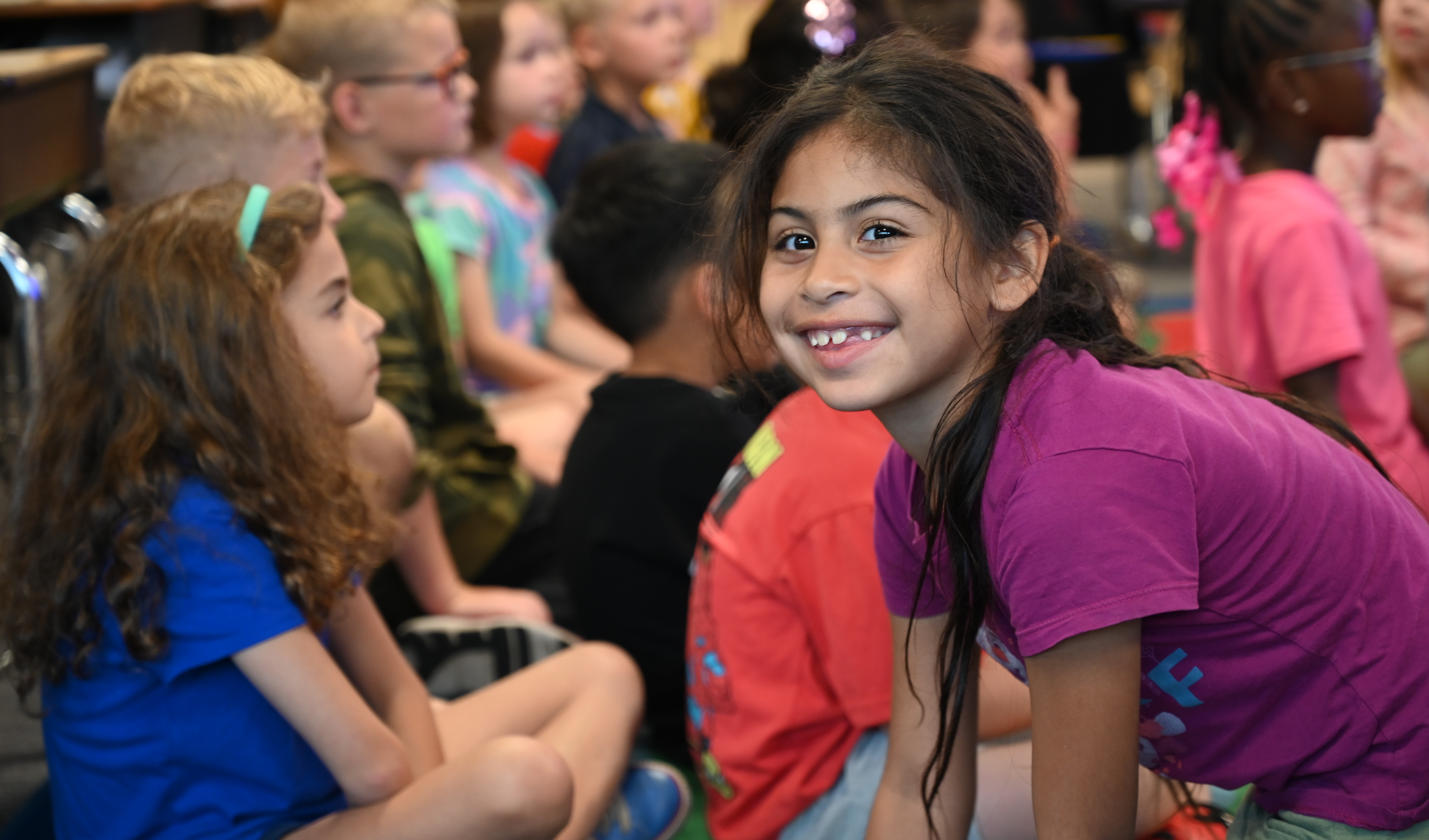 student smiling at camera