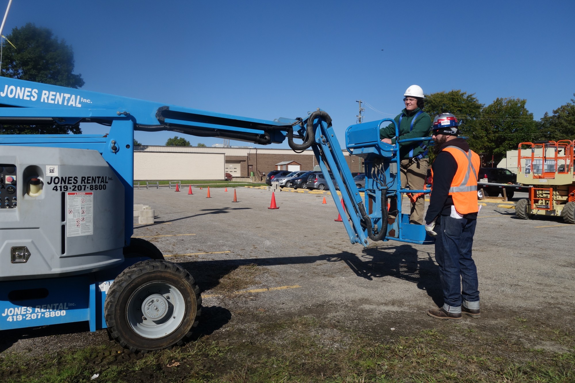 BT students spent some time practicing with various construction equipment before CT/BT's annual Equipment Day event.