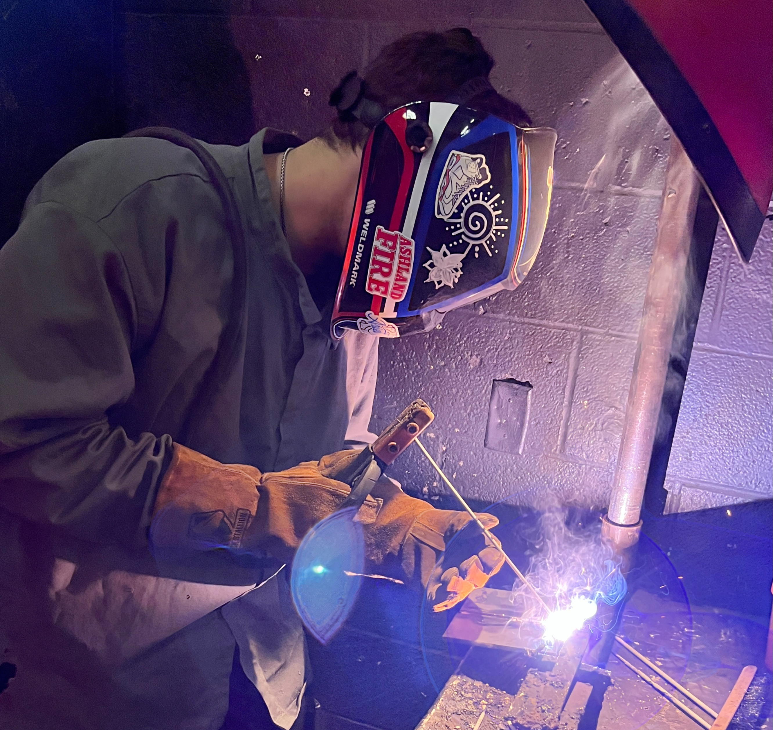Student Welding