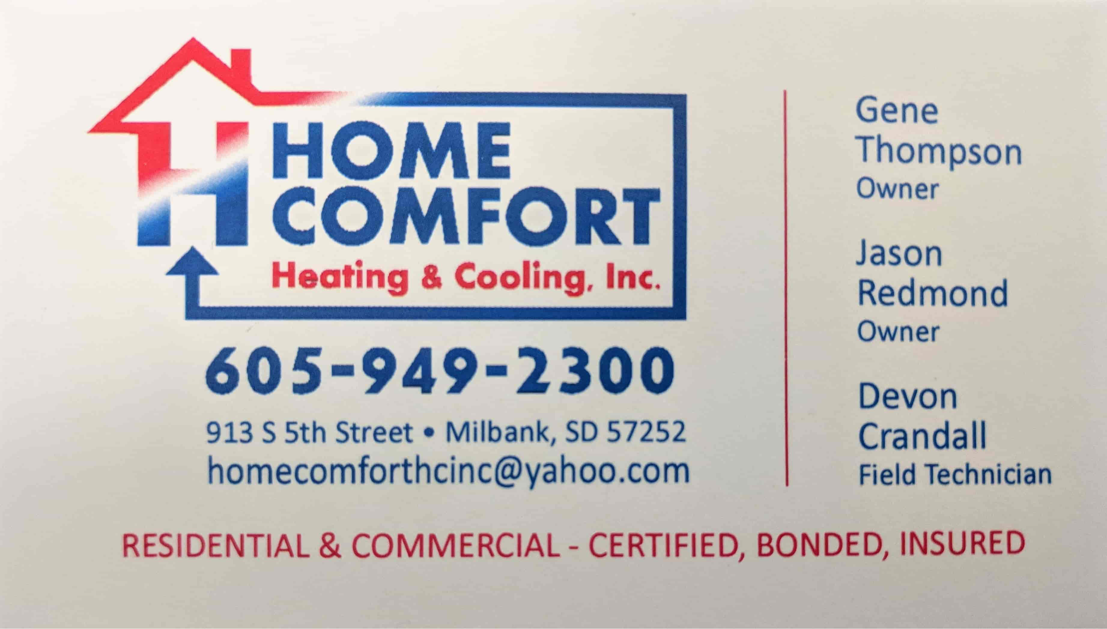 Home Comfort Heating and Cooling