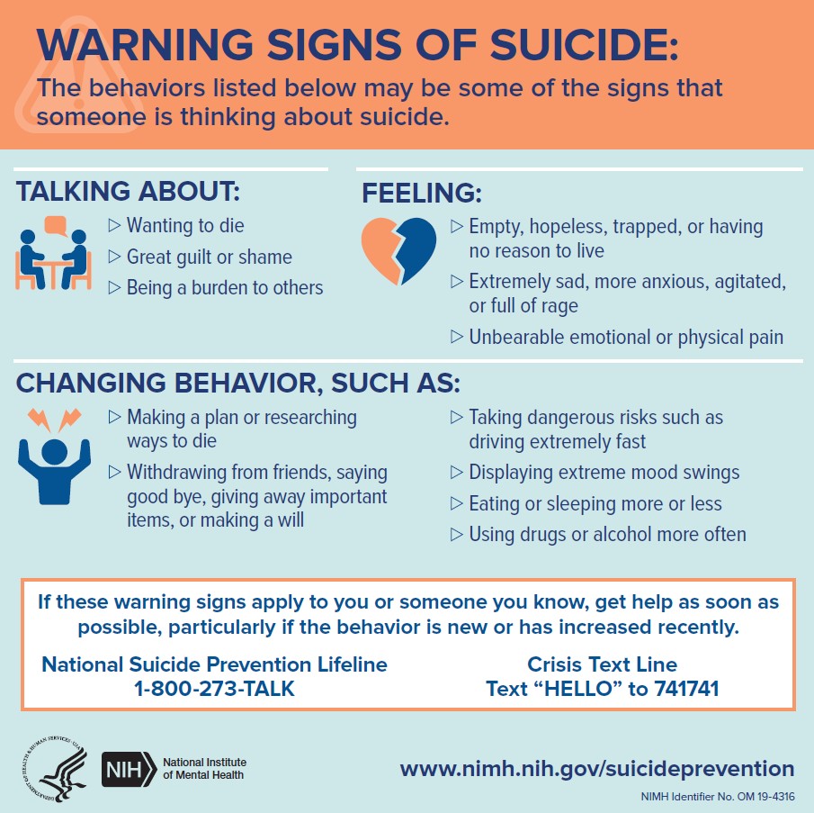 warning signs of suicide