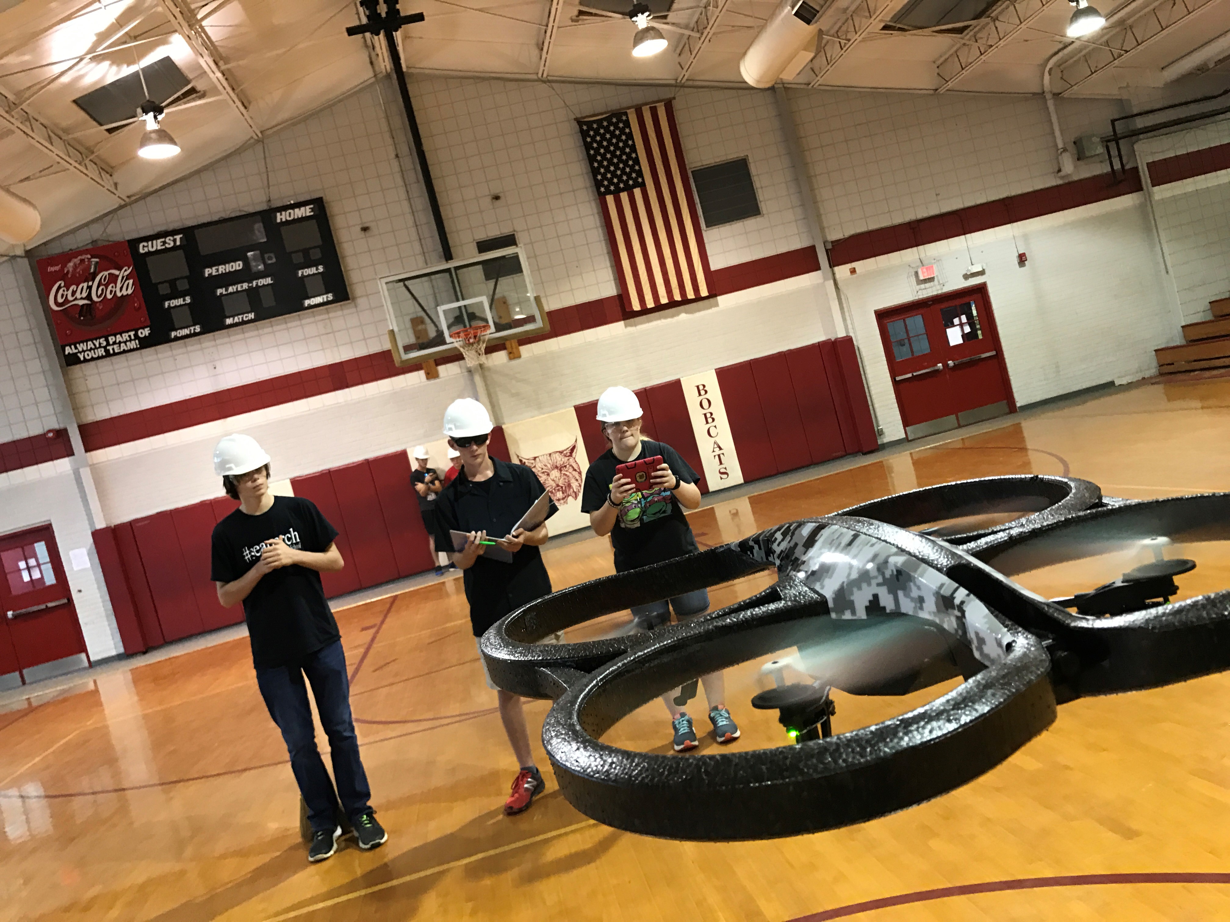 students learning about aerospace