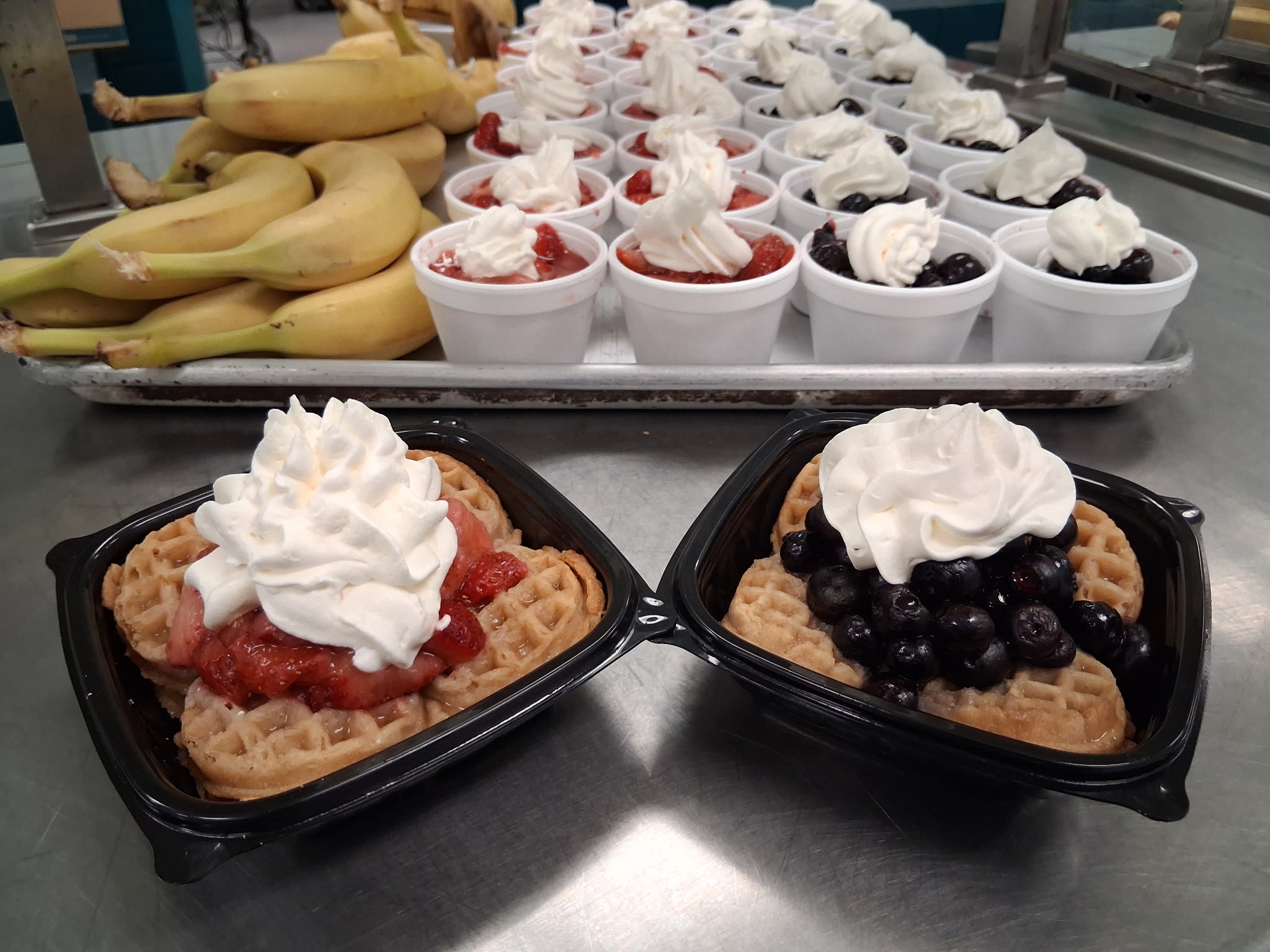 Waffles and Fruit
