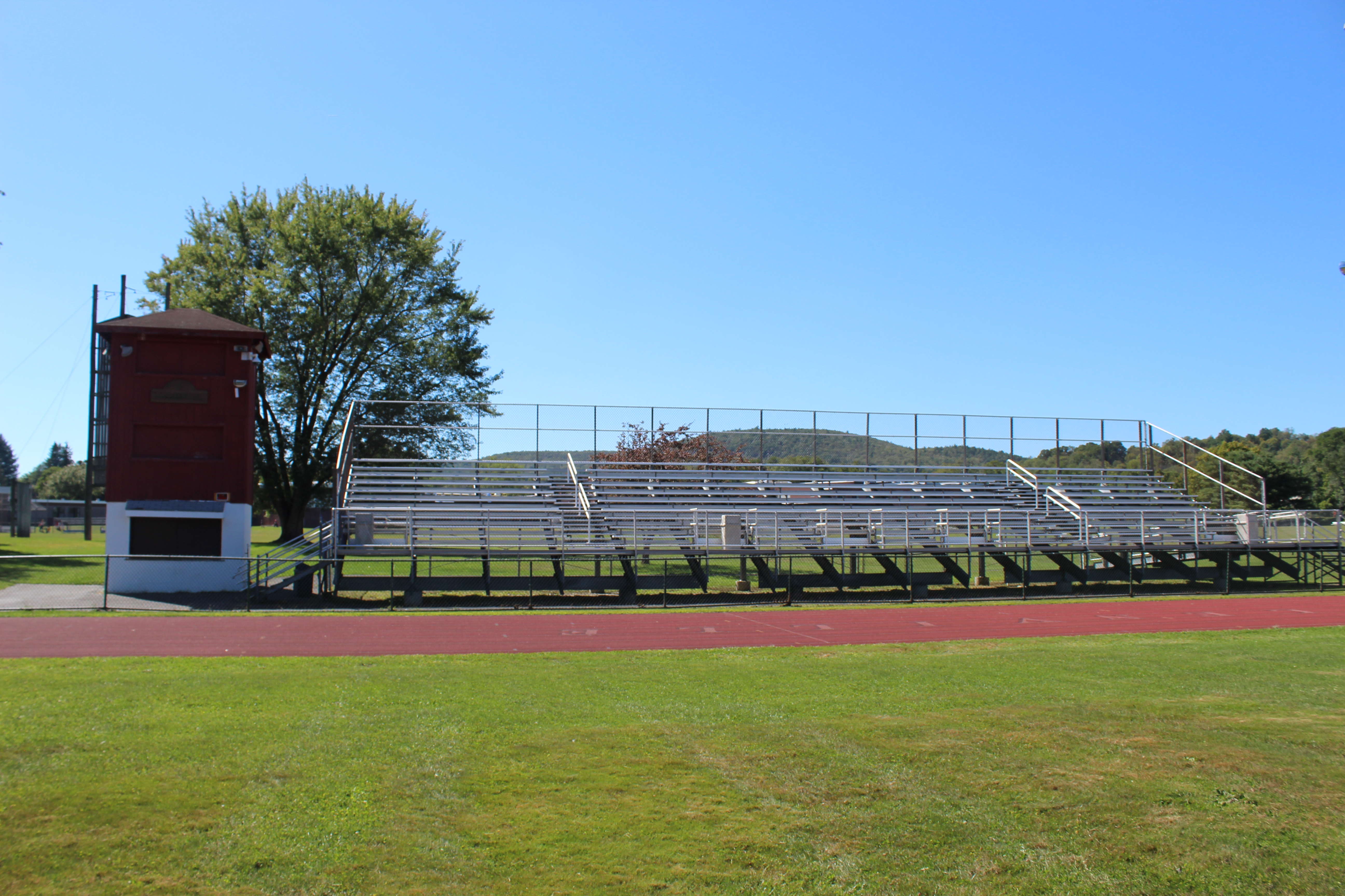 Outdated grandstand 