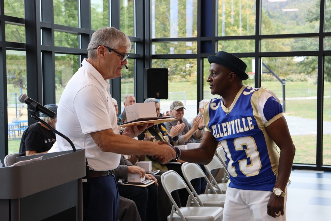 Members of the Ellenville Hall of Fame being inducted