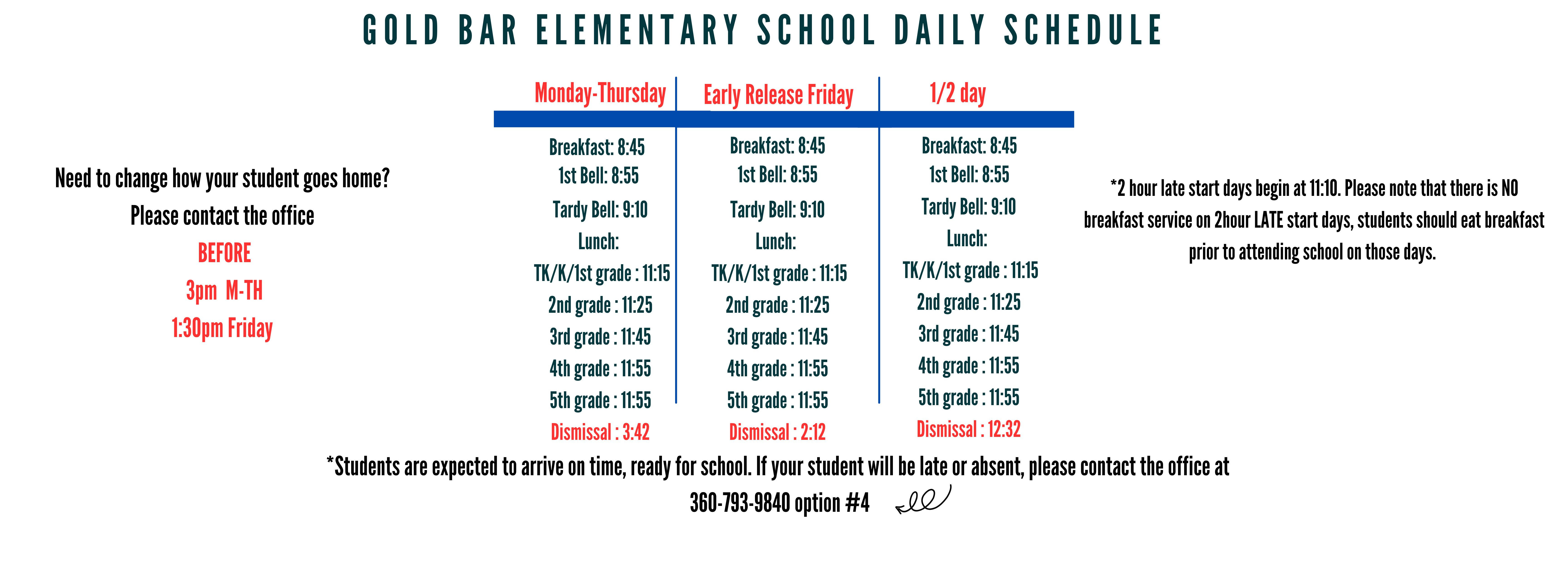 Daily Schedule