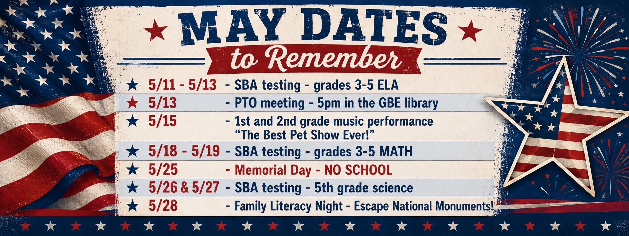May Dates