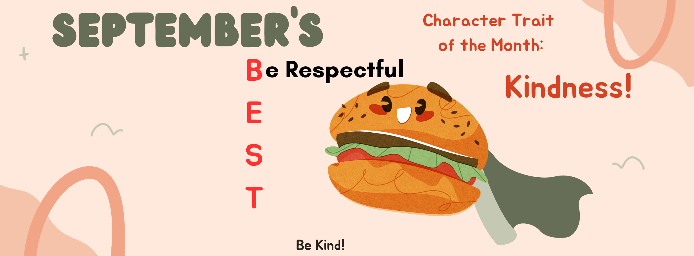 September's Character Trait of the Month is Kindness