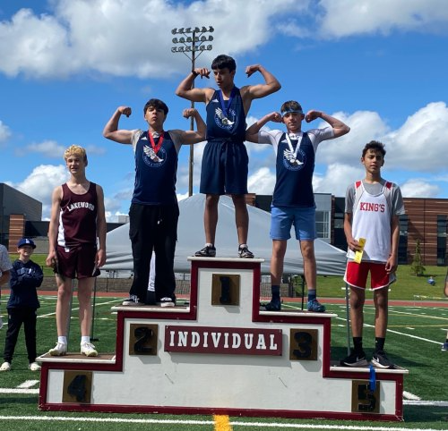 Track podium