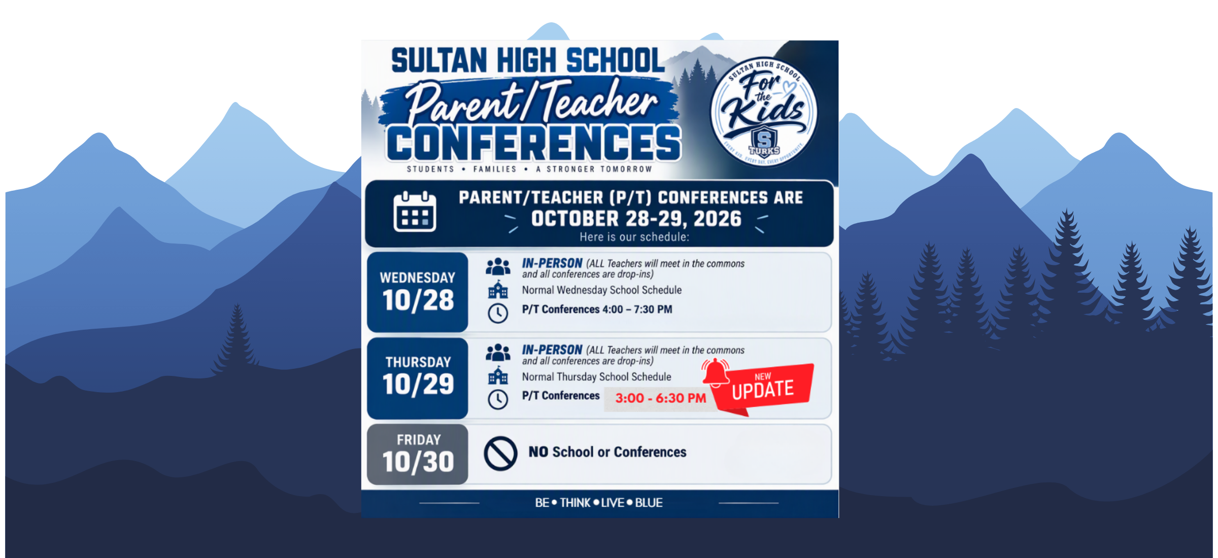 Parent Teacher Conferences Updated Information