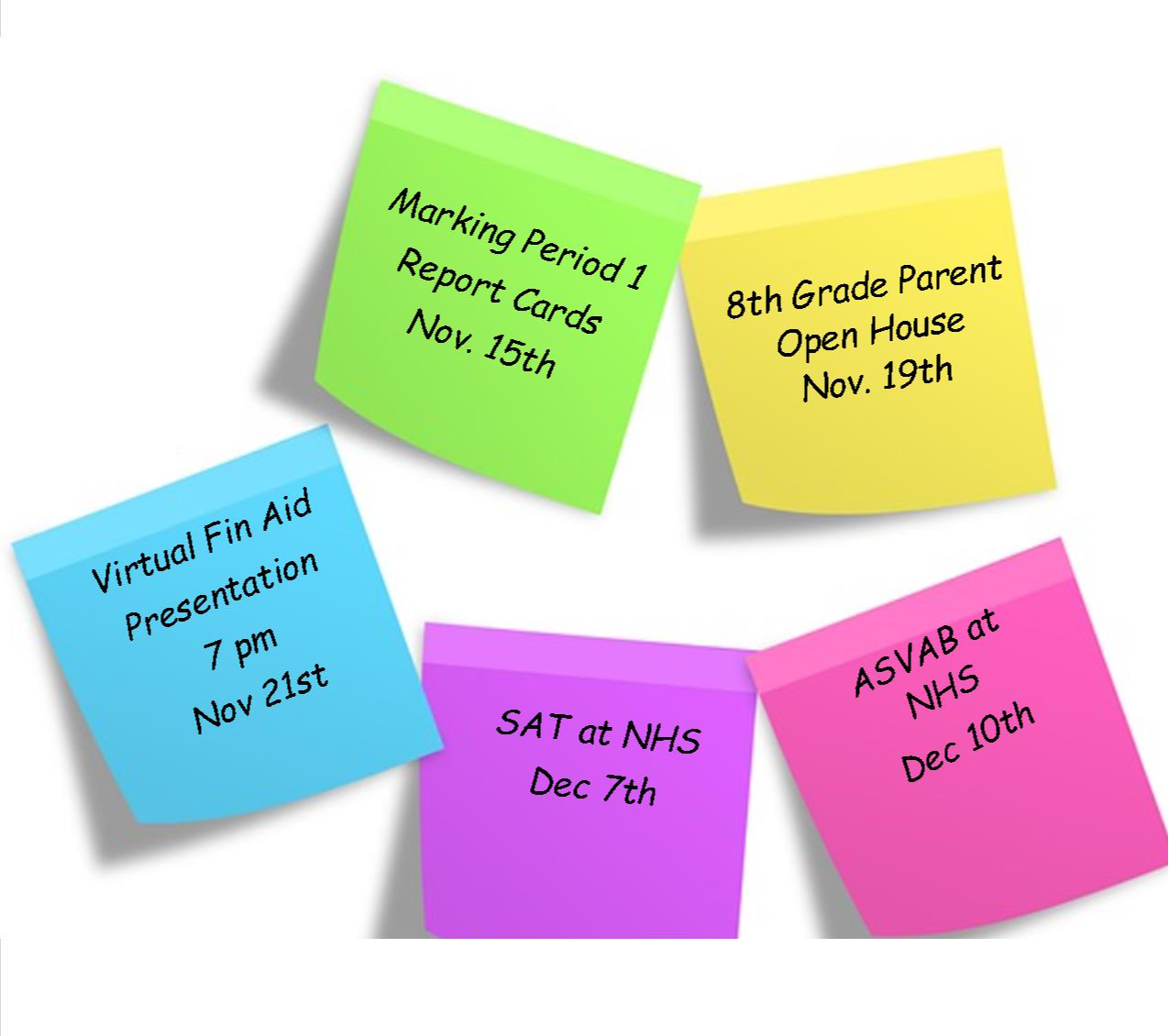 Marking Period 1 Report Cards Nov. 15th