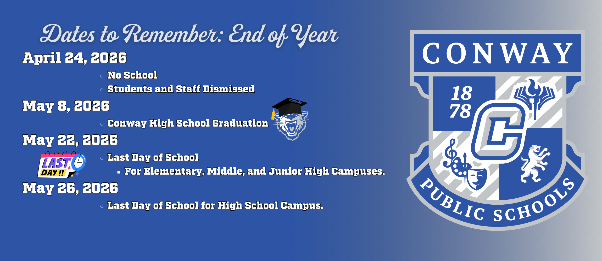 end of year dates graphic