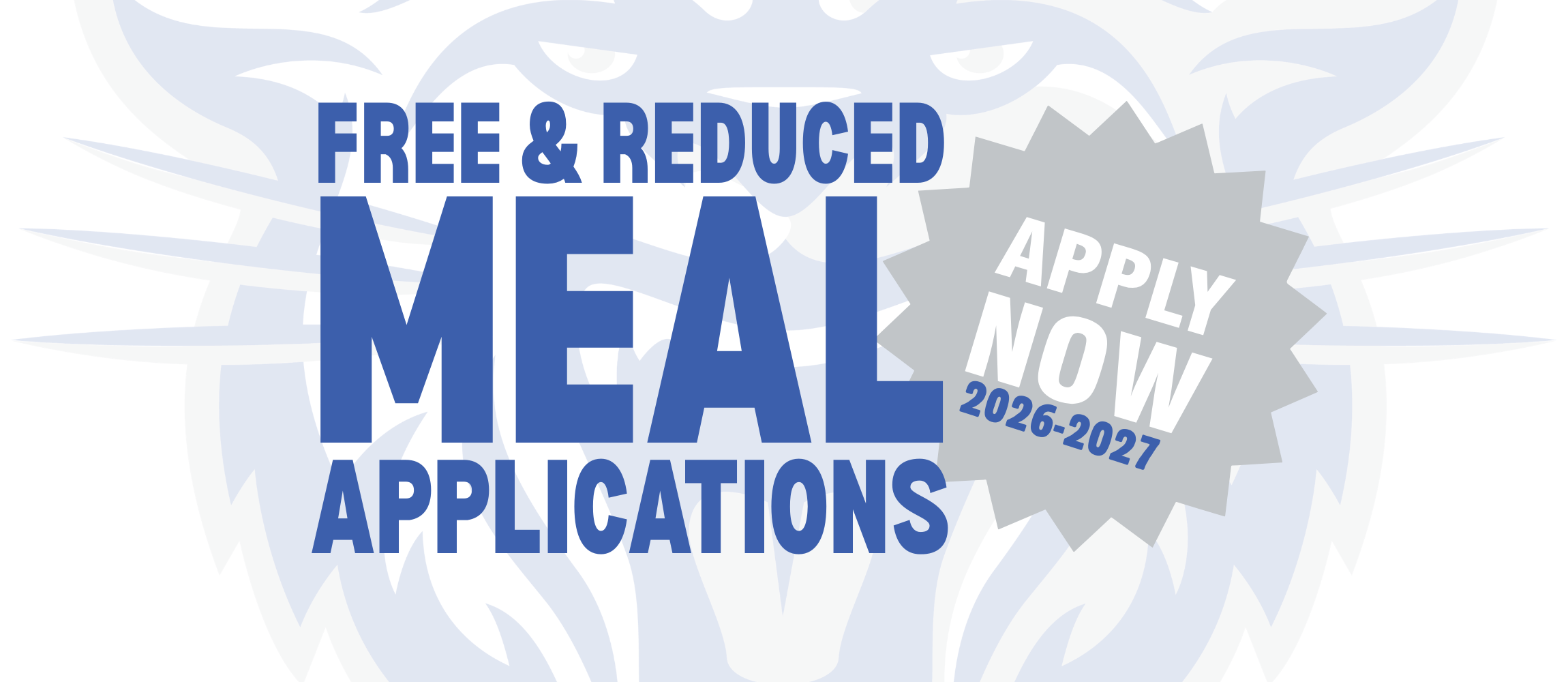 FREE AND REDUCED LUNCH APPLICATIONS APPLY NOW