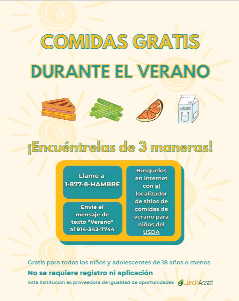 summer meals flyer spanish