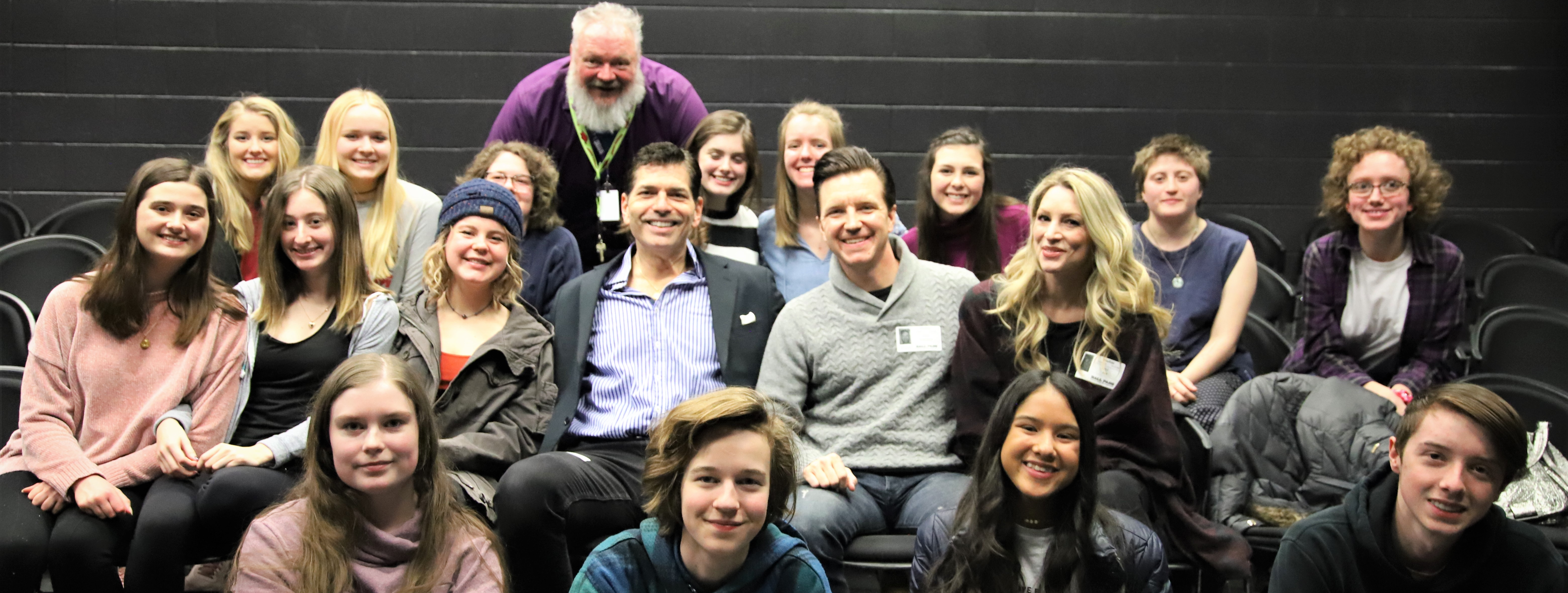 Theatre students get a visit from Broadway actors!