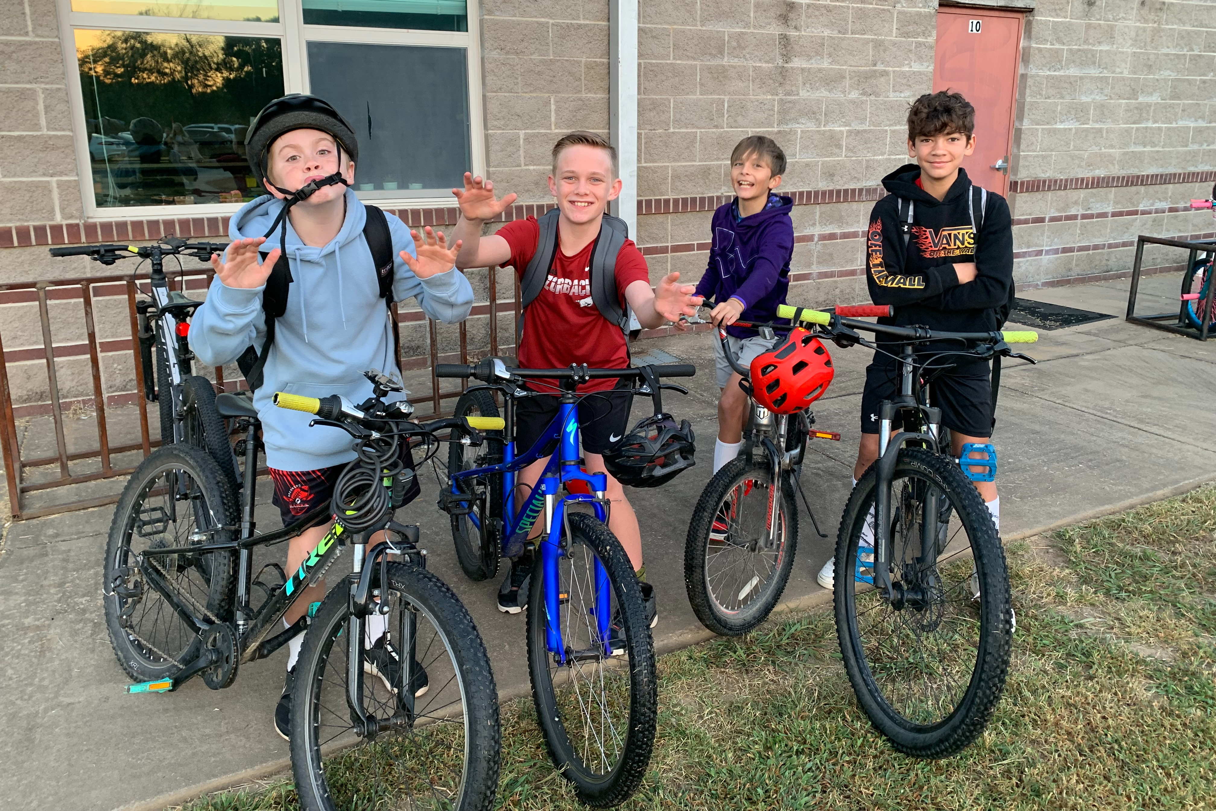 Students Biking