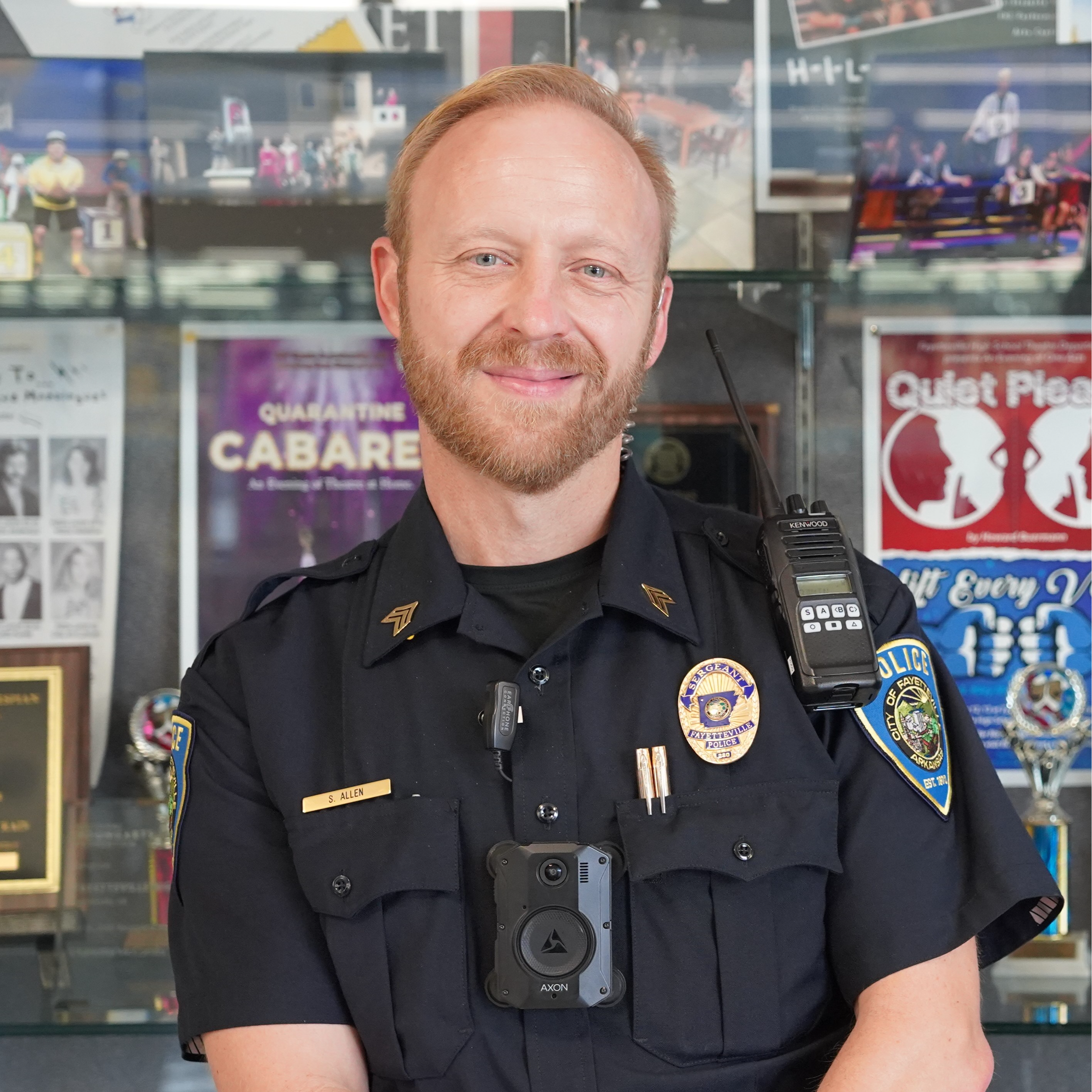 Meet Sergeant Shawn Allen! Sgt. Allen is one of two Student Resource Officers (SRO) at Fayetteville High School. Sgt. Allen began his career at the Fayetteville Police Department in 2004 and transitioned to the role of supervisor of the school resource officers at FPS in 2022. 