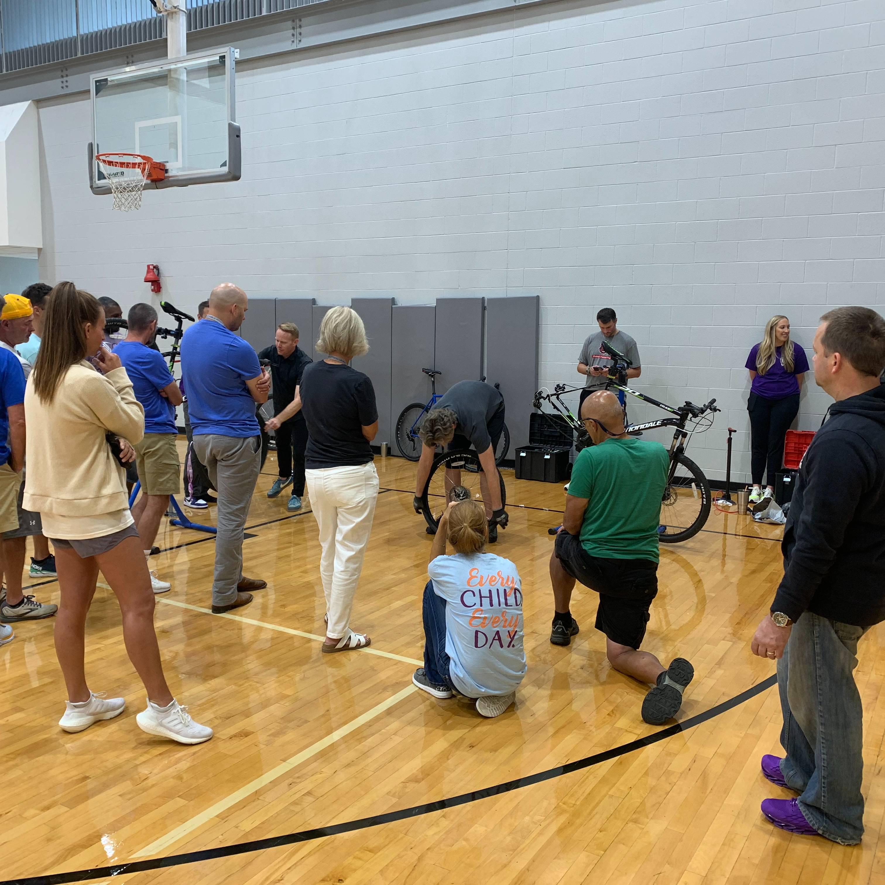 PE teachers at Bike Ed. PD