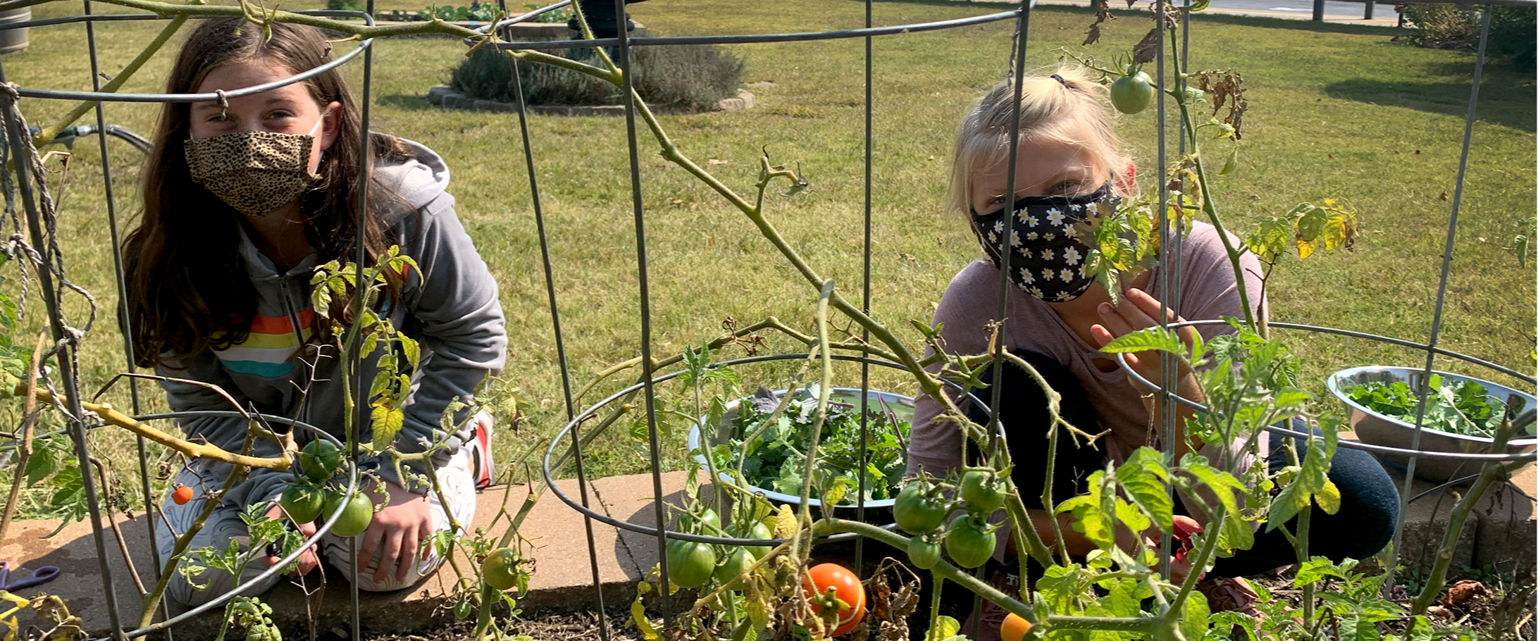 FPS Students in school garden