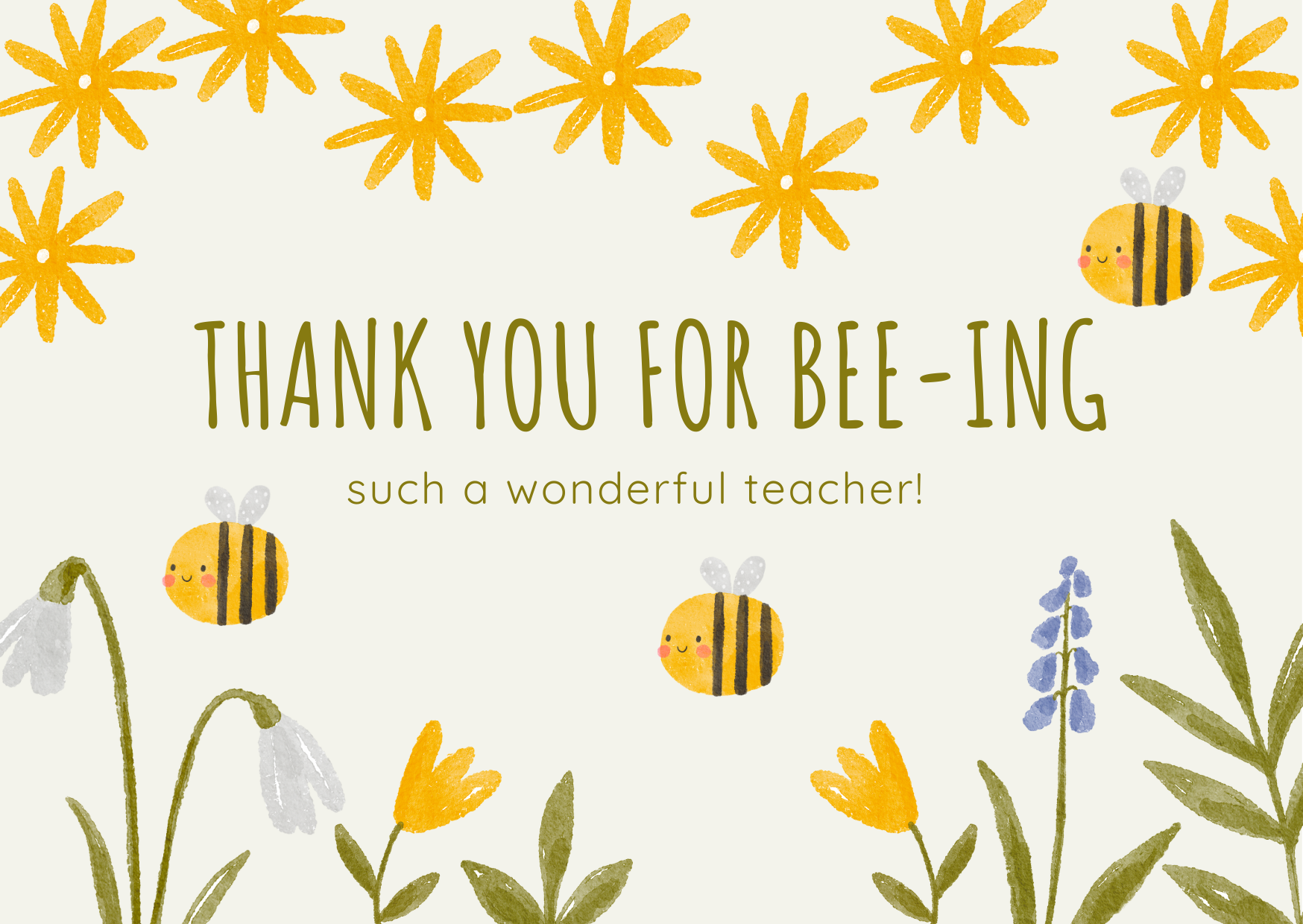 Thank you for Bee-ing