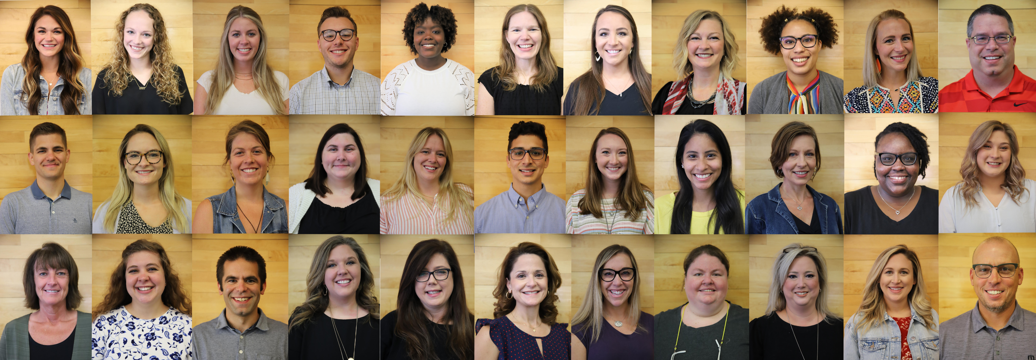 FPS New teacher portraits in a collage, from all over the district.